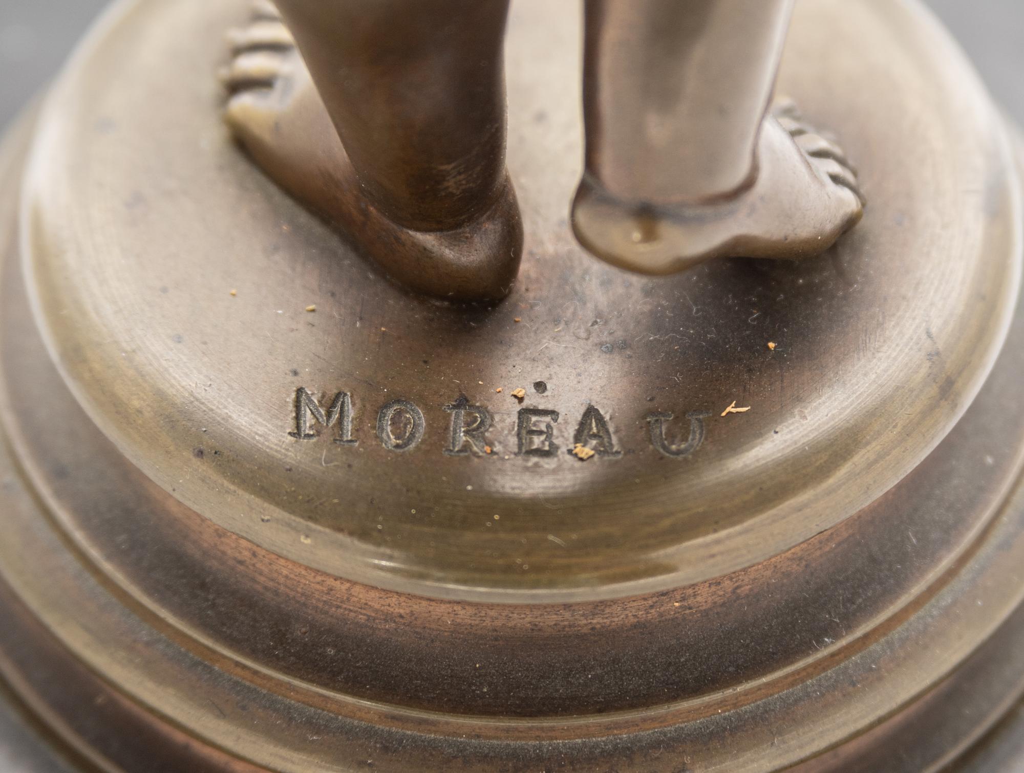 A Continental Bronze and Nautilus Shell Table Ornament