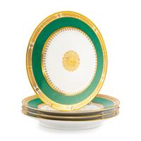 A Set of Four Sèvres Cabinet Plates