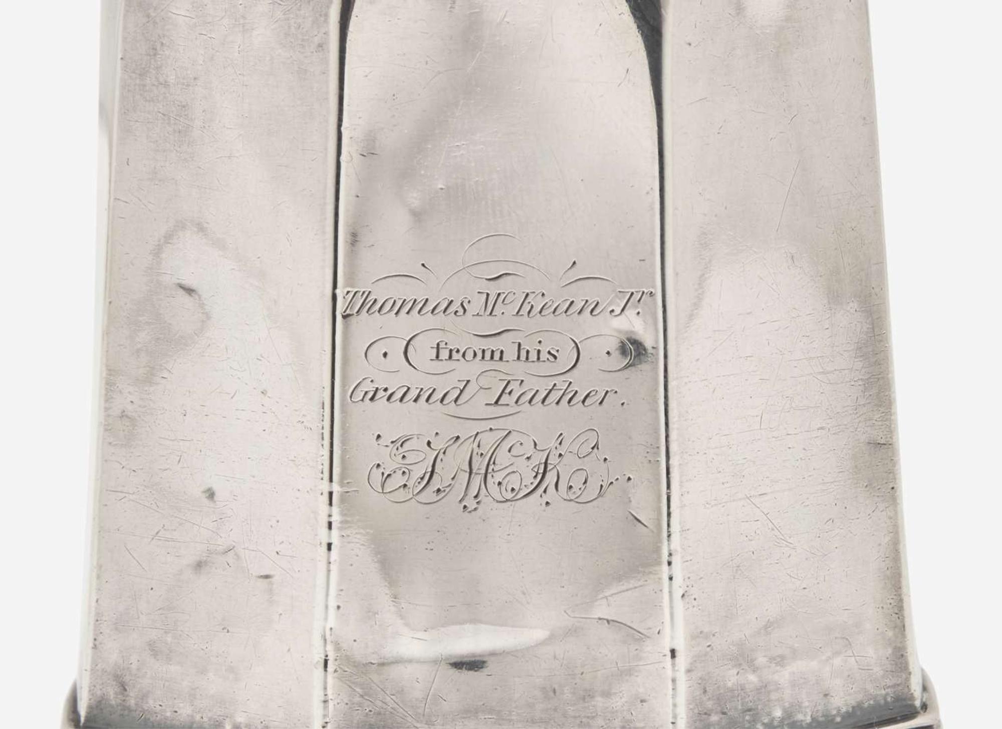A coin silver cup associated with Thomas McKean, Jr. (1779-1852), Bailey & Kitchen (active 1833-1846), Philadelphia, PA, circa 1840