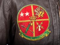 [MILITARIA]. Lt. General Carson A. Roberts (1905-1983) G-1 military flight jacket with Fleet Marine Force, Pacific squadron patch.