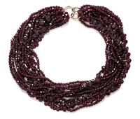 A Garnet Torsade Necklace,