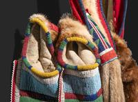 Nez Perce Beaded Otter Bowcase and Quiver, with Bow