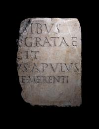 A Roman Marble Fragment with Latin Inscription