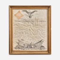 [Presidential] Madison, James, and James Monroe Partially-Printed Military Commission, signed