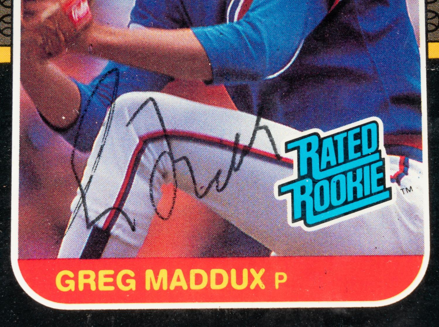 A Group of Greg Maddux and Tom Glavine Signed Autograph Baseball Cards (Beckett Authentication Services)