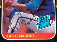 A Group of Greg Maddux and Tom Glavine Signed Autograph Baseball Cards (Beckett Authentication Services)