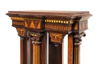A Victorian Gilt Decorated and Part Ebonized Walnut Pedestal