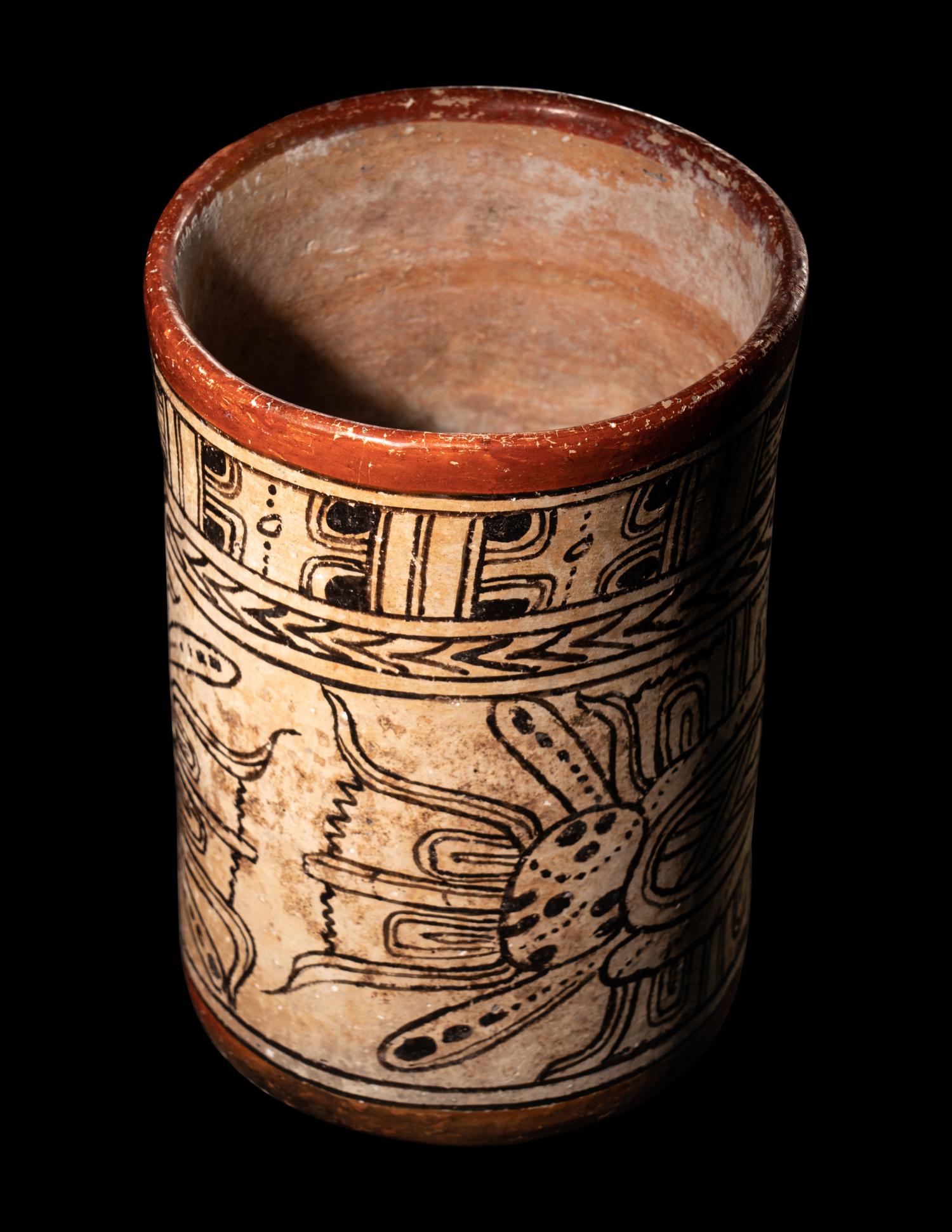 A Maya Codex Style Cylinder Vessel