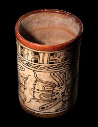 A Maya Codex Style Cylinder Vessel