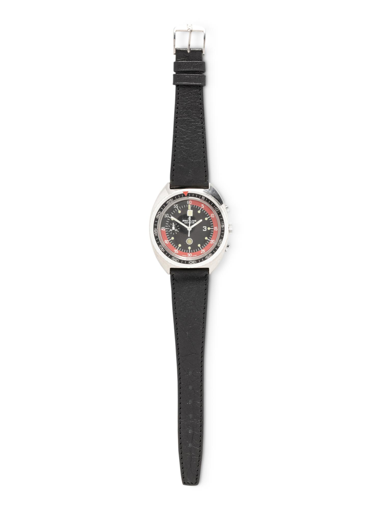 BREITLING, REF. 2734 STAINLESS STEEL 'SLOW MOTION' CHRONOGRAPH WATCH