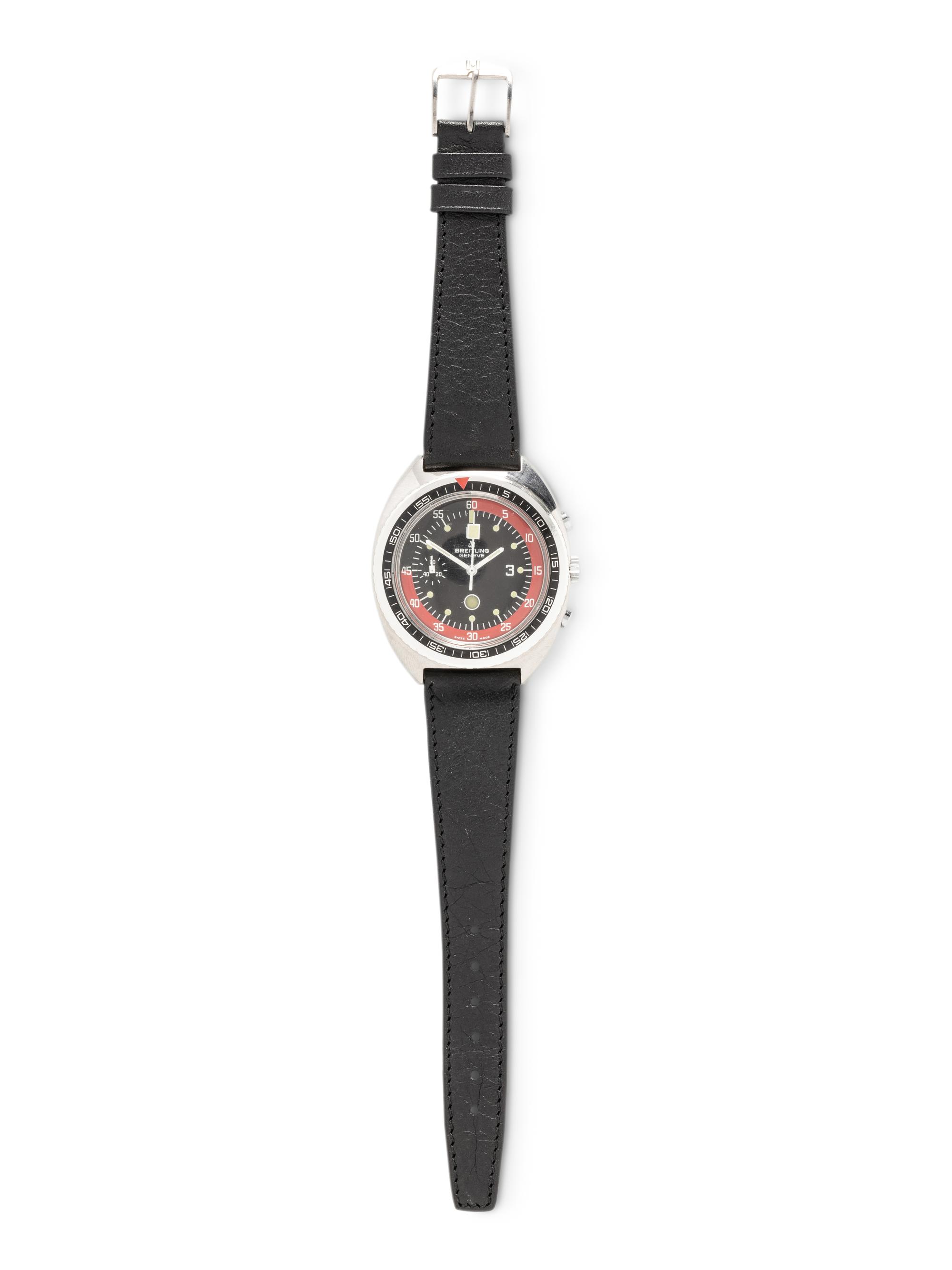 BREITLING, REF. 2734 STAINLESS STEEL 'SLOW MOTION' CHRONOGRAPH WATCH