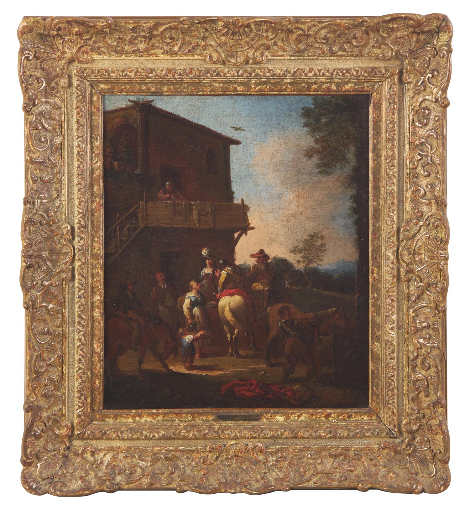 Travelers by an Inn