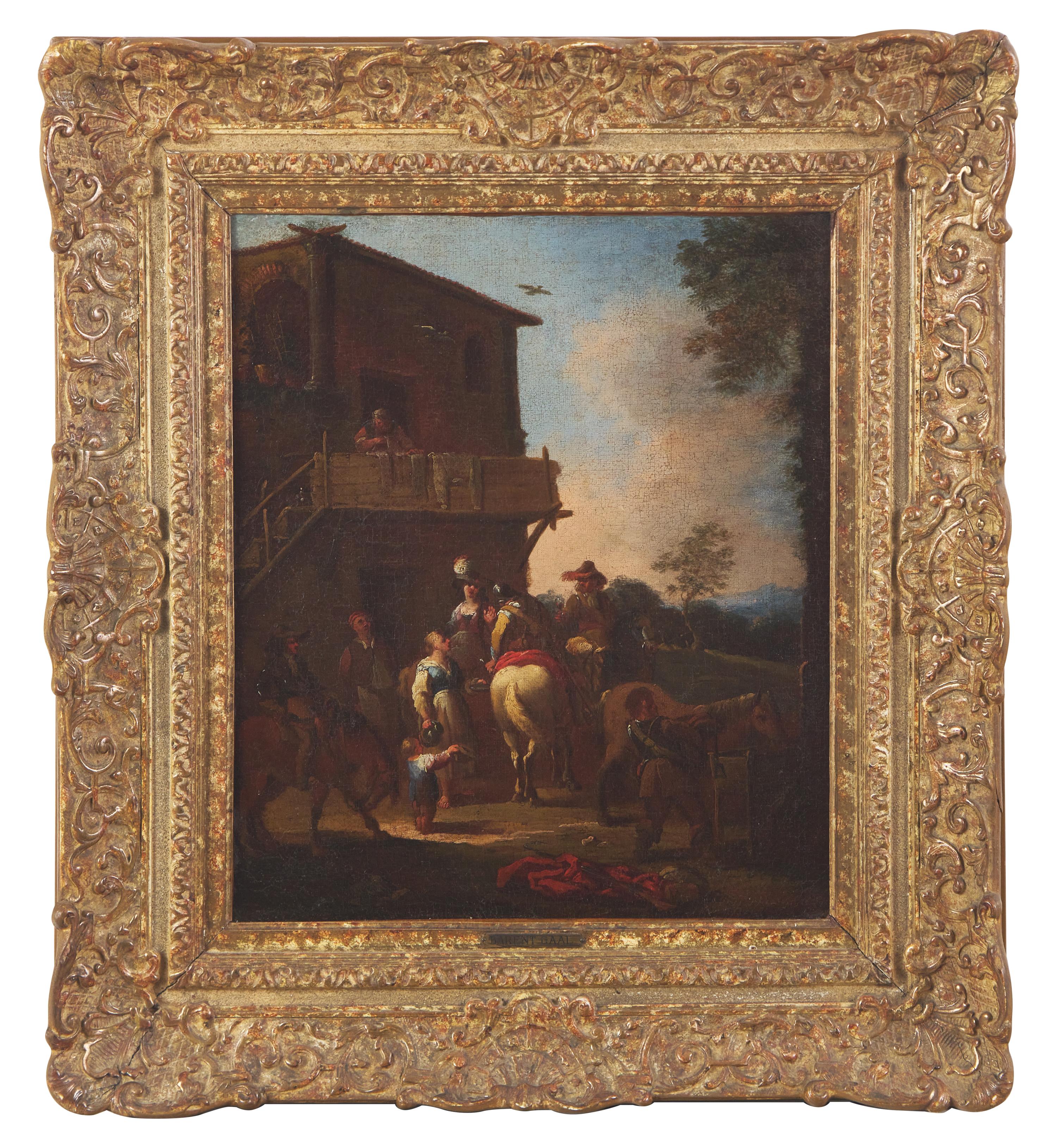 Travelers by an Inn