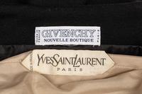 Two Designer Dresses: One Haute Couture Yves Saint Laurent, One Givenchy, 1960-80s