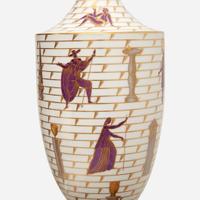Gio Ponti "La Passeggiata Archeologica" Urn, Richard-Ginori, Italy, circa 1927