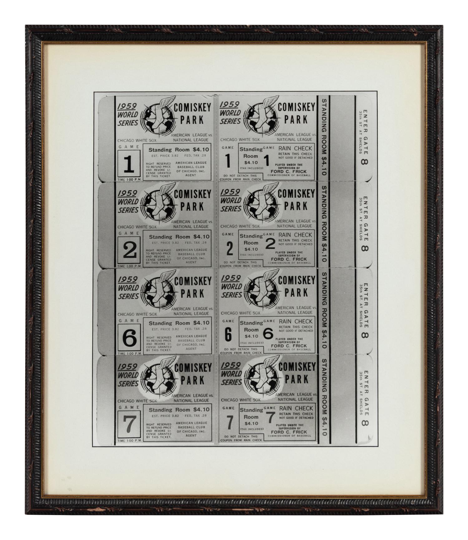 A Group of Three Chicago White Sox Presentation Pieces Formerly Displayed at Mike Ditka’s Restaurant