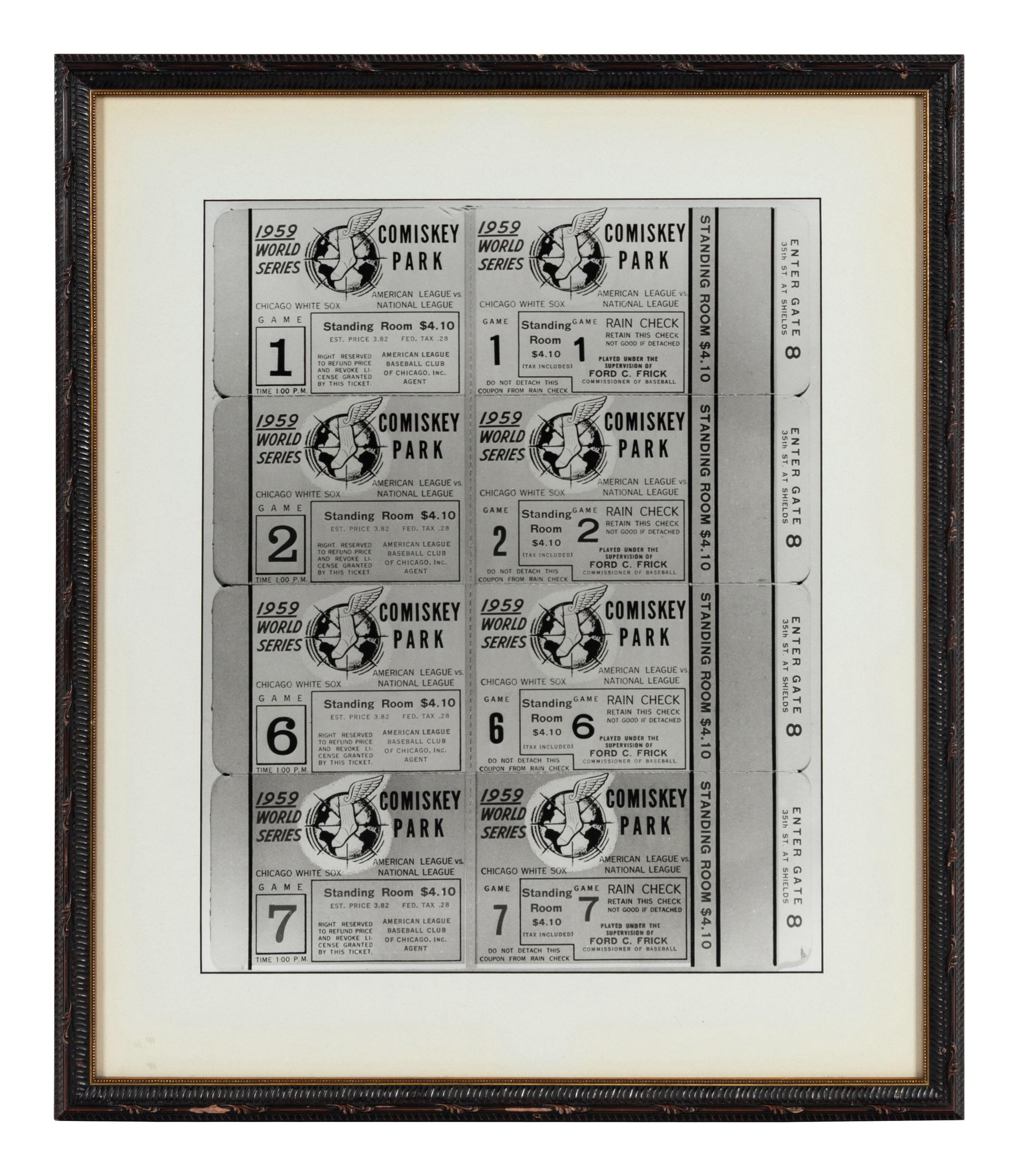 A Group of Three Chicago White Sox Presentation Pieces Formerly Displayed at Mike Ditka’s Restaurant
