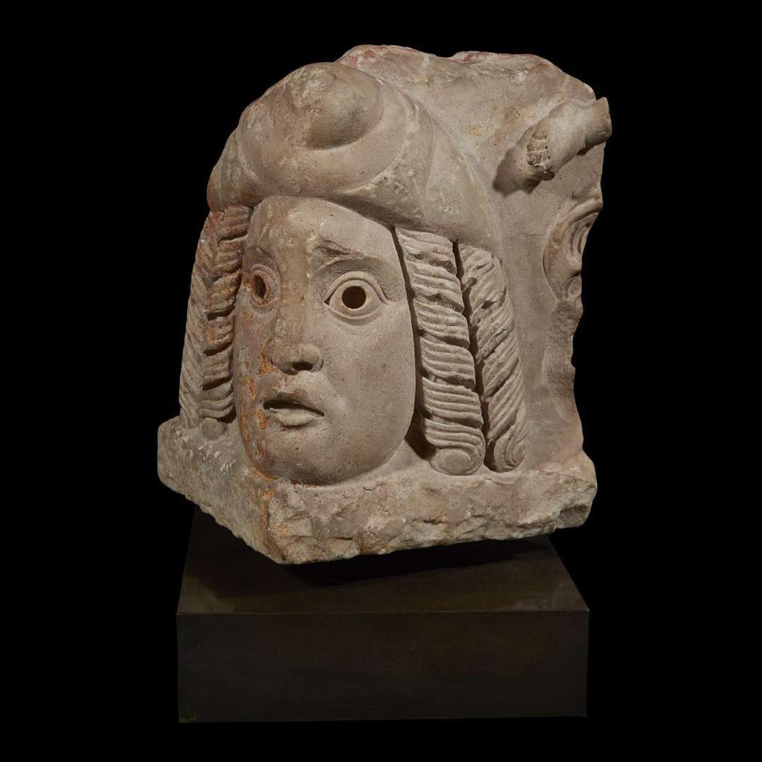 ROMAN SARCOPHAGUS CORNER 2nd-3rd Century AD