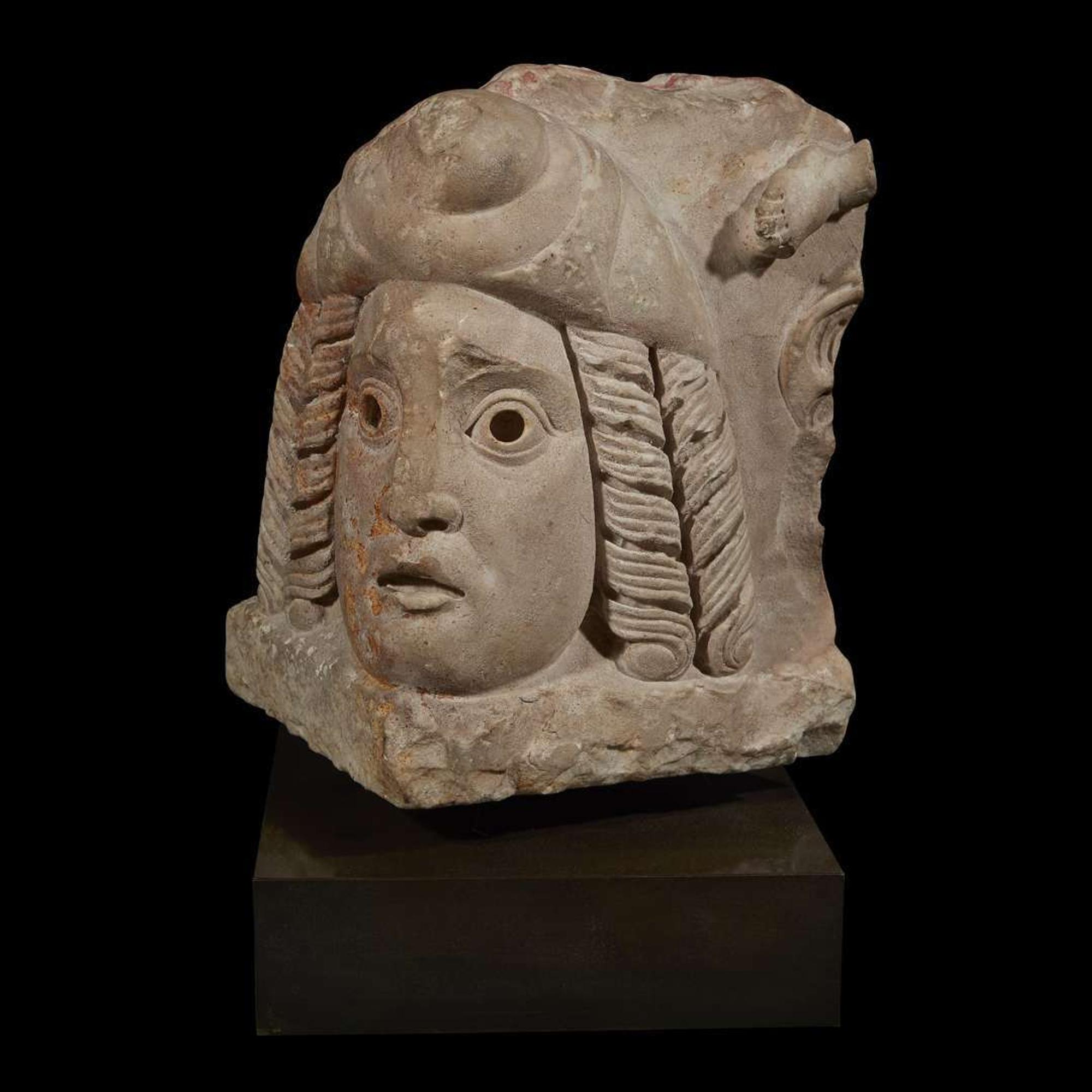ROMAN SARCOPHAGUS CORNER 2nd-3rd Century AD