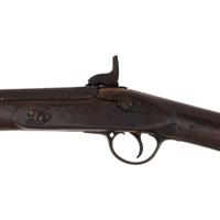 Period Shortened Native Used British Pattern 1853 Enfield Rifle Musket