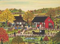 Hattie Klapp Brunner (American, 1890–1982) -Red Cottage