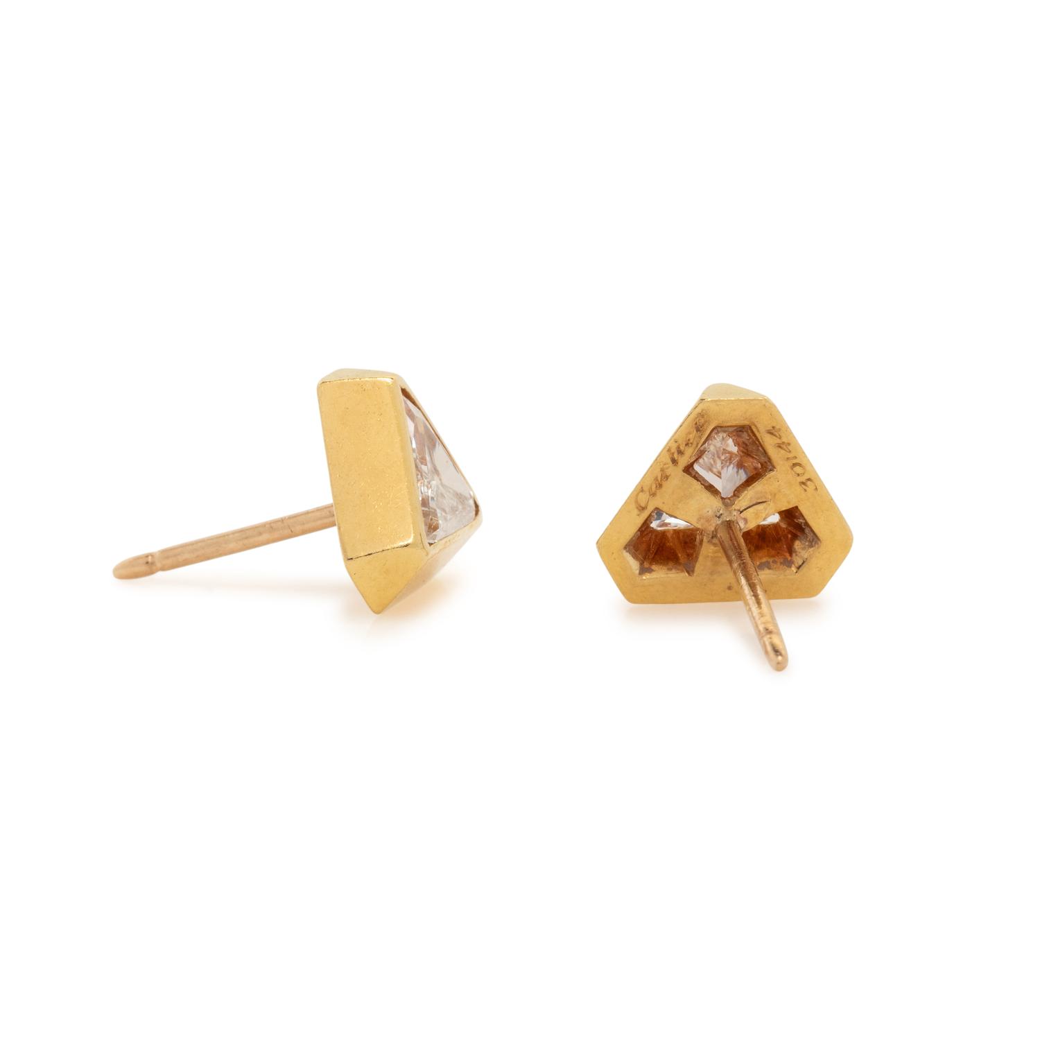 CARTIER, DIAMOND STUD EARRINGS