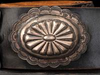 Navajo Silver Concha Belt