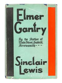 LEWIS, Sinclair (1885-1951). Elmer Gantry. New York: Harcourt, Brace and Company, 1927.