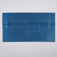 Studio of Samuel Yellin (American, 1884–1940) — Group of Three Blueprints Including Railing, Chandelier and Signpost Bracket, 1926–1939