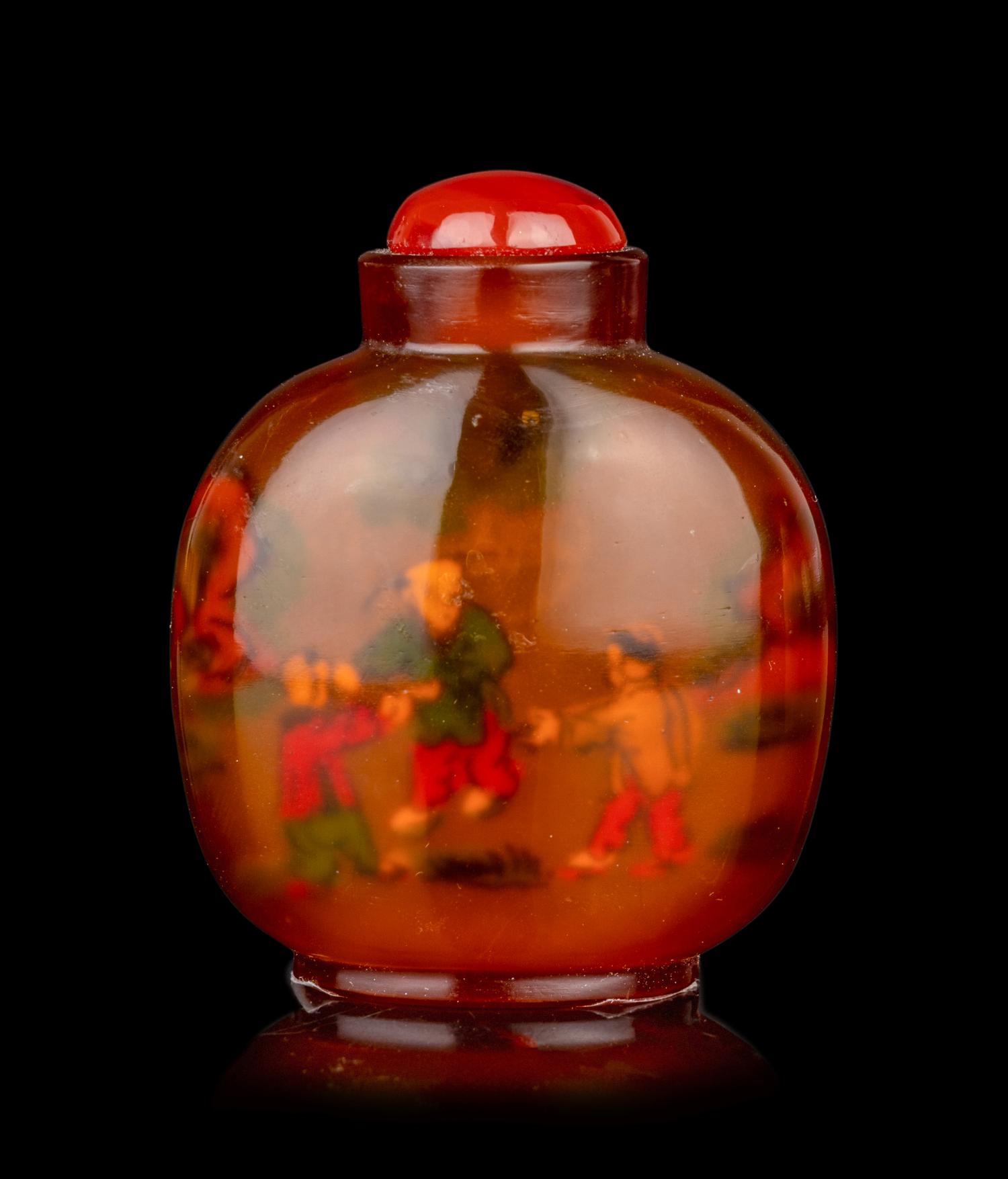 Two Chinese Agate Snuff Bottles