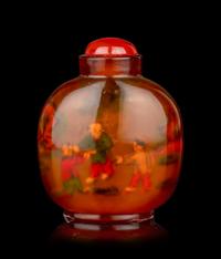 Two Chinese Agate Snuff Bottles