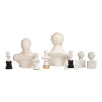 Ten Bisque Porcelain Portrait Busts