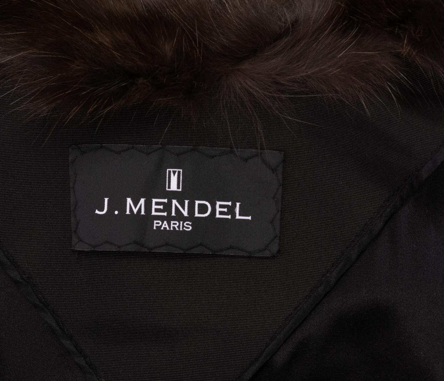 J. Mendel Sheared Mink and Sable Fur Coat