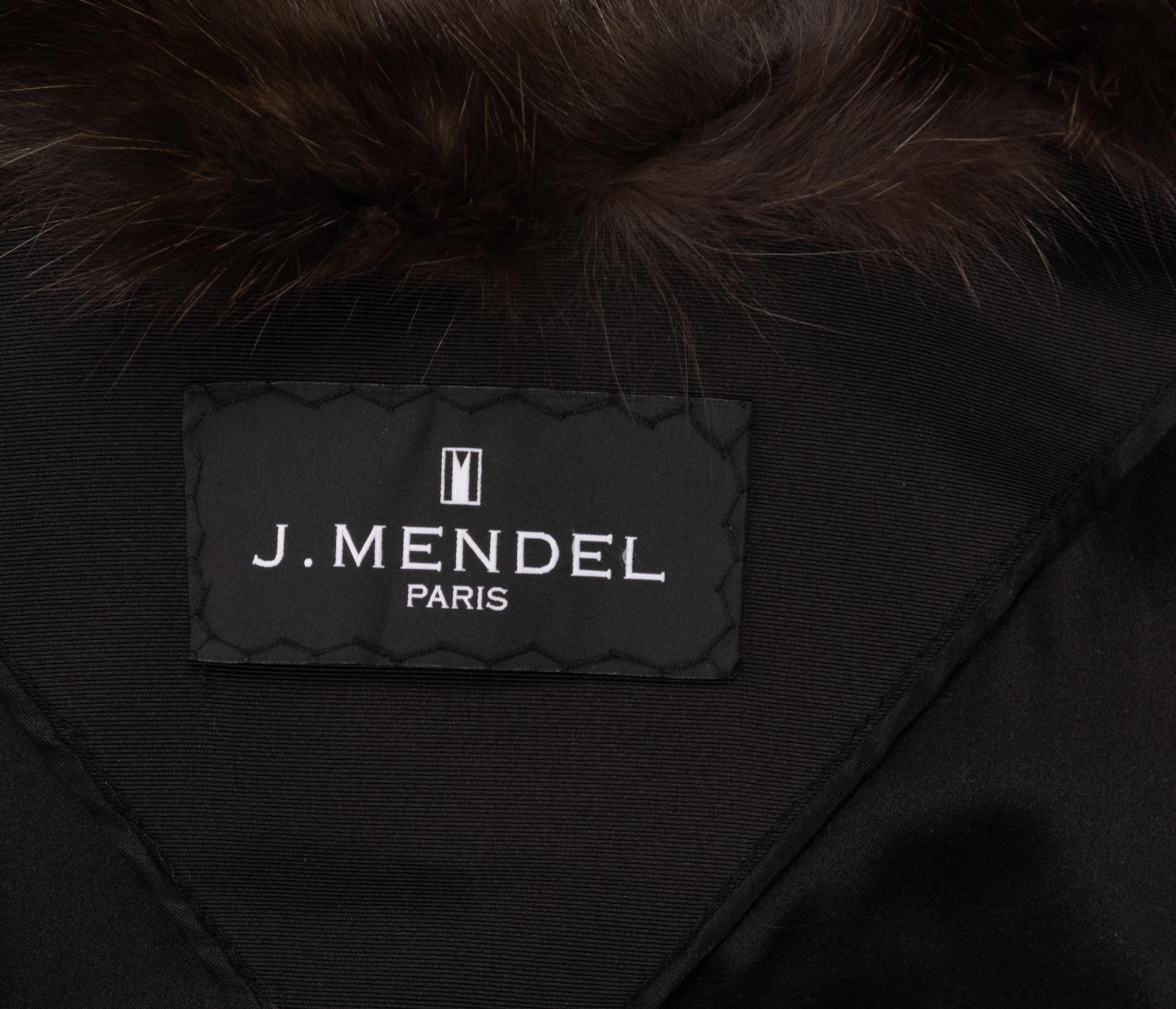 J. Mendel Sheared Mink and Sable Fur Coat