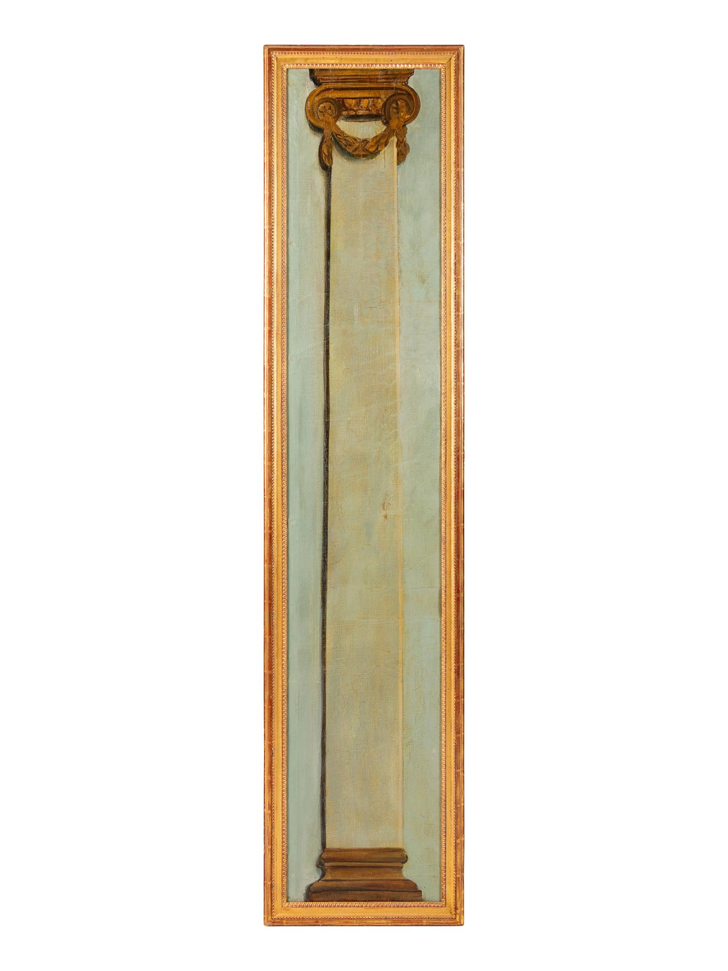 Ten French Painted Canvas Panels of Various Ports of France