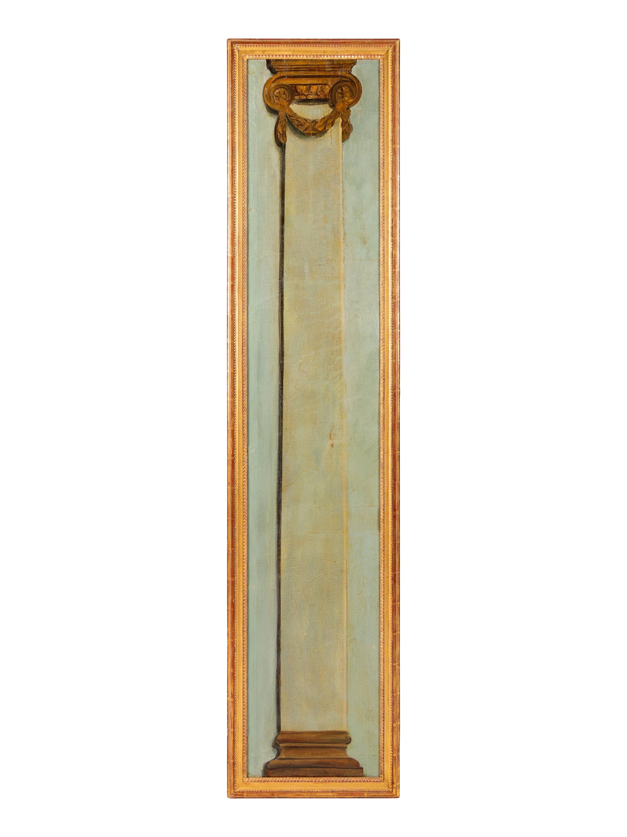Ten French Painted Canvas Panels of Various Ports of France