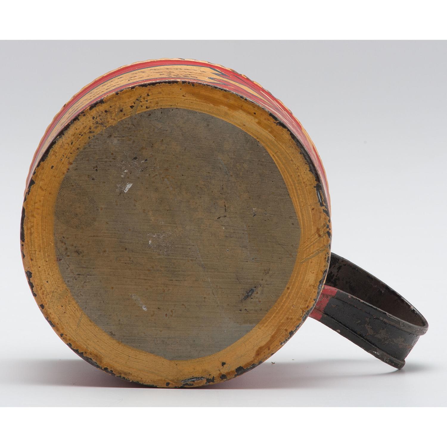 Oklahoma Land Rush of 1889, Beautifully Painted First Piece of Tinware Made in Guthrie, OK