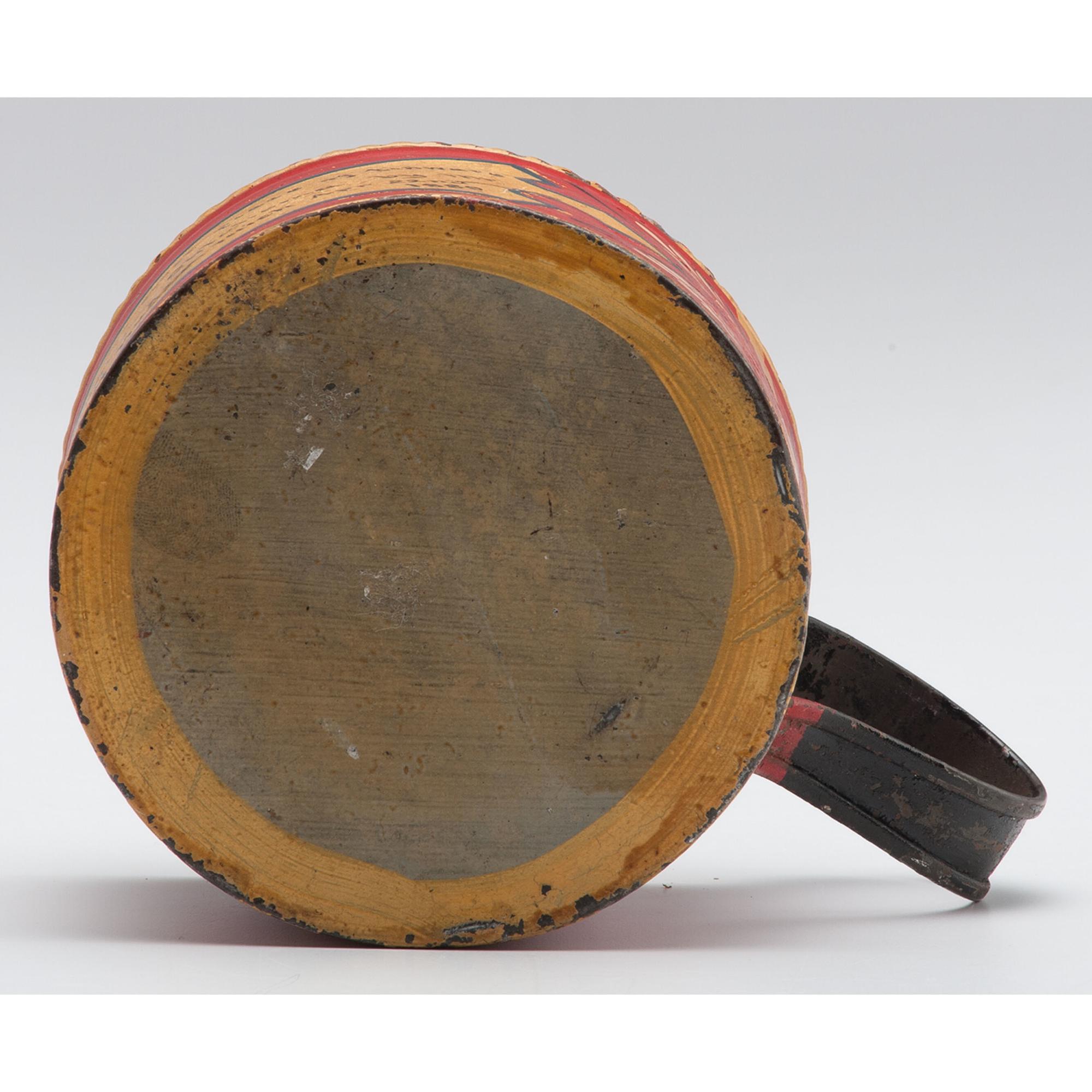 Oklahoma Land Rush of 1889, Beautifully Painted First Piece of Tinware Made in Guthrie, OK