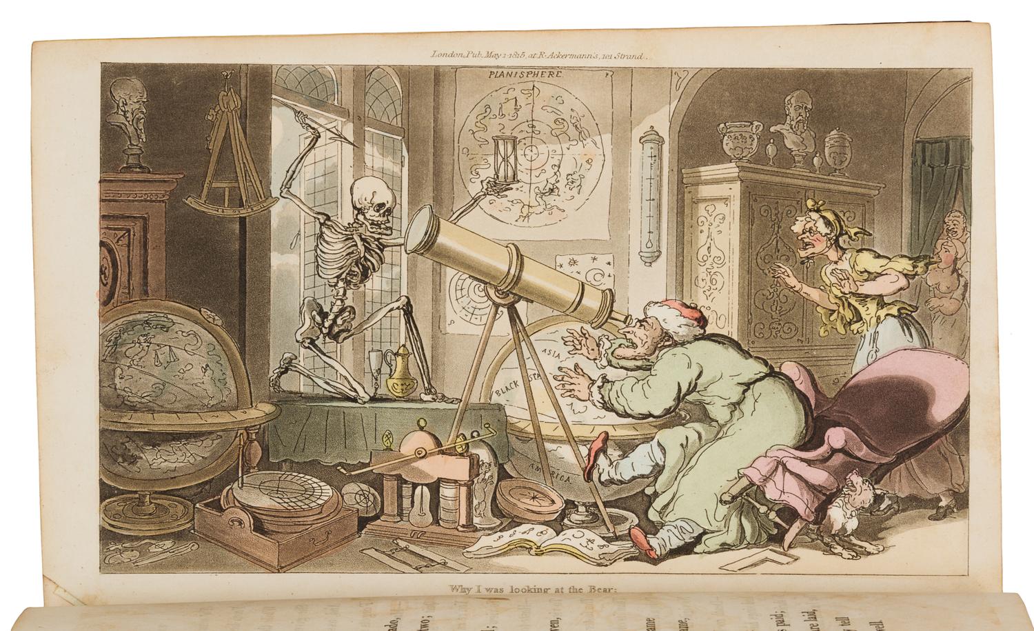 ROWLANDSON, Thomas (1756-1827), illustrator. -- William COMBE (1742-1823). The English Dance of Death. London: J. Diggens, 1815.