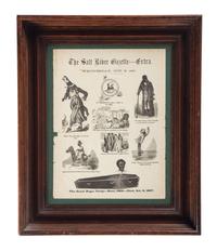 [RECONSTRUCTION]. A group of 2 illustrated broadsides, Salt River Telegraph Extra. [Philadelphia]: N.p., [1867].
