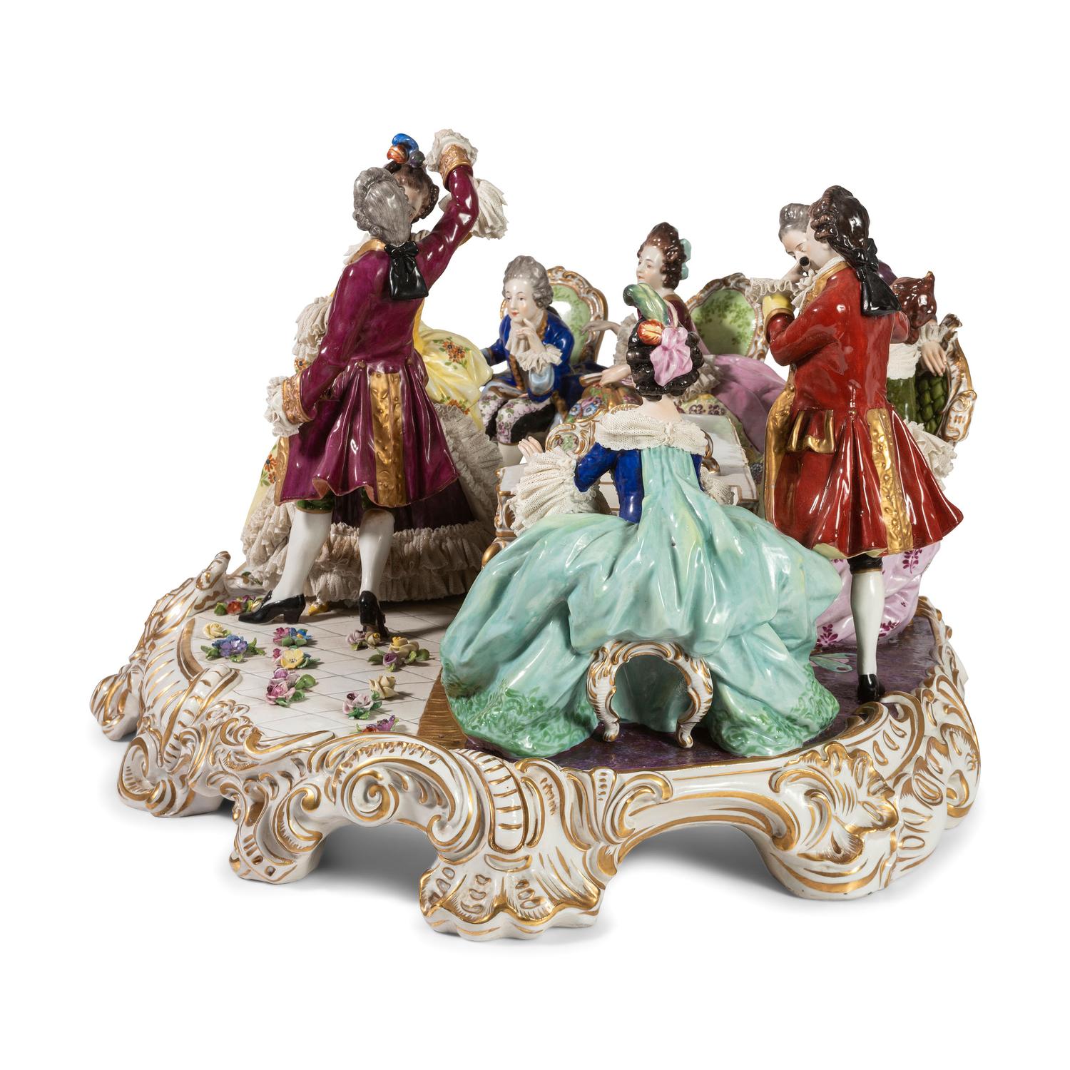 A Continental Porcelain Figural Group