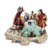 A Continental Porcelain Figural Group