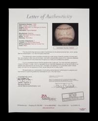 A 1930s Babe Ruth and Lou Gehrig Signed Babe Ruth Home Run Special Spalding Baseball (JSA Letter)
