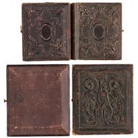 [EARLY PHOTOGRAPHY - PORTRAITURE]. A group of 9 daguerreotypes of folk art portraits featuring women, including: