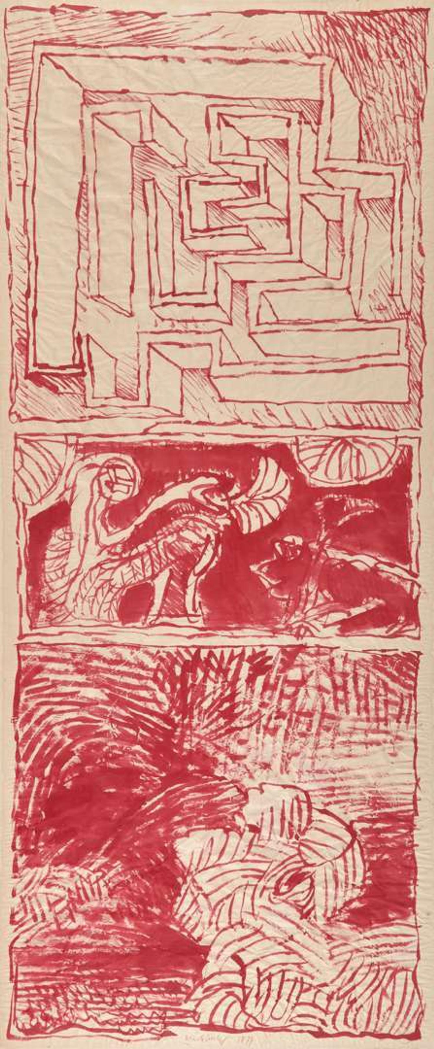 Pierre Alechinsky (Belgian, b. 1927) - Untitled