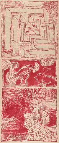 Pierre Alechinsky (Belgian, b. 1927) - Untitled