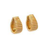 YELLOW GOLD TUBOGAS EARRINGS