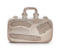 A Sterling Silver Suitcase Pillbox, Tiffany & Co.,