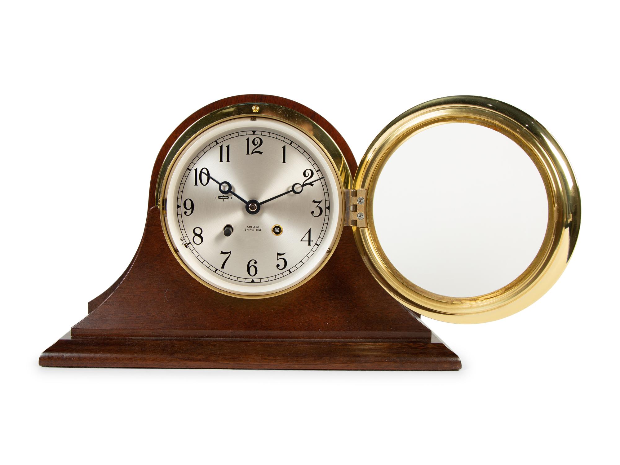 A Chelsea Ship's Bell Clock