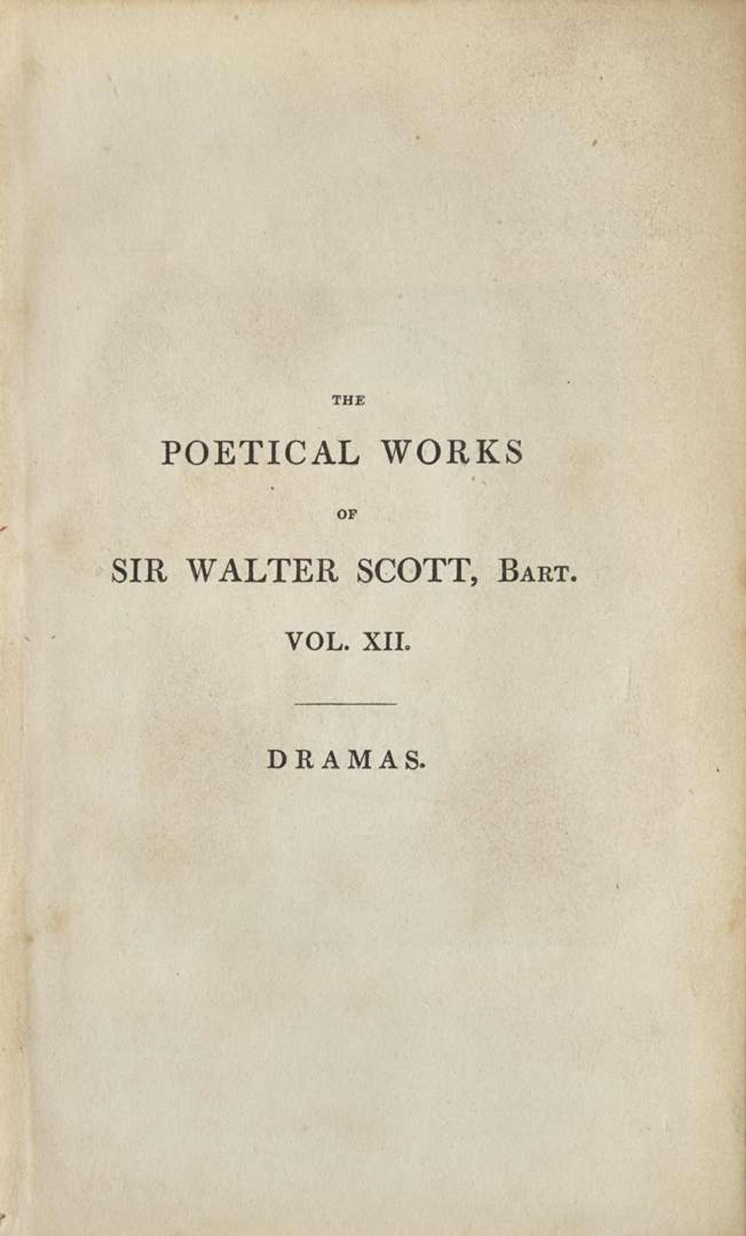 [Fore-edge Painting] Scott, Walter: The Poetical Works of Sir Walter Scott